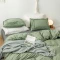 Conjunto de camas de cama de algodón de patrón de marco rectangular